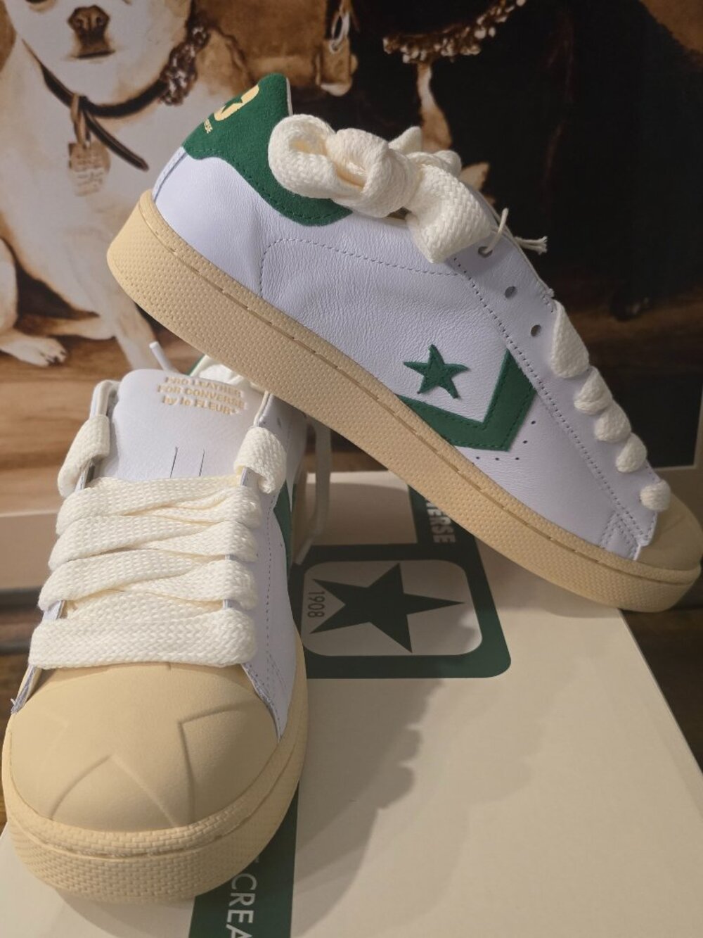 Converse 1908 Pro Leather Golf Le Fleur x Tyler The Creator A20365C WHITE Sz 10
